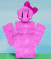 a pink robot with a pink bow on its head and the words team prettyprincess applications open
