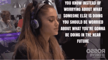 Ariana Grande Be Worried Of Your Future GIF - Ariana Grande Be Worried Of Your Future Mind Your Own Business GIFs