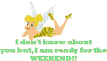 Tinkerbell Ready For The Weekend GIF - Tinkerbell Ready For The Weekend Glitter GIFs