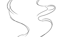 a black and white drawing of a girl with long hair and a ponytail