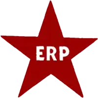 a red star that says erp on it