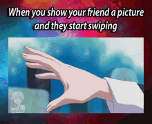 fingers sliced anime showpicture friend