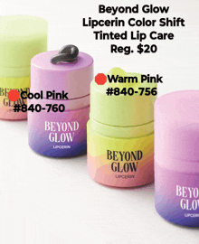 beyond glow lipcerin color shift tinted lip care reg $ 20