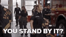 Station19 Andy Herrera GIF - Station19 Andy Herrera You Stand By It GIFs
