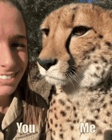 cheetah kiss lick love you and me