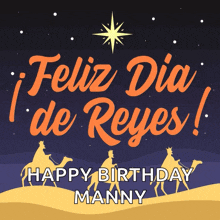 a poster that says feliz dia de reyes