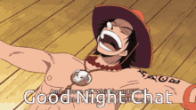 Ace One Piece Good Night Chat GIF - Ace One Piece One Piece Good Night Chat GIFs