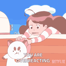 You Are Overreacting Bee GIF - You Are Overreacting Bee Puppycat GIFs