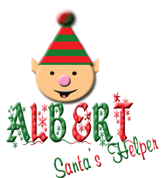 Albert Santas Helper Sticker - Albert Santas Helper Elf Stickers