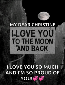I Love You To The Moon And Back So Proud Of You GIF - I Love You To The Moon And Back So Proud Of You GIFs