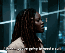 Black Panther Nakia GIF - Black Panther Nakia I Think Youre Going To Need A Suit GIFs