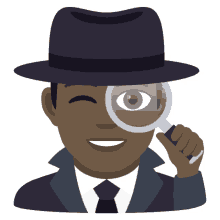 man detective joypixels sleuth spy investigator
