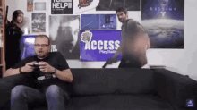 Playstation Access Psa GIF - Playstation Access Psa Get Over Here GIFs