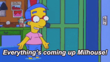 Milhouse Coming Up GIF - Milhouse Coming Up Yay GIFs