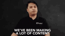 Weve Been Making A Lot Of Content Subjects GIF - Weve Been Making A Lot Of Content A Lot Of Content Subjects GIFs