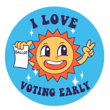 vote i voted early aribennett election season ballot