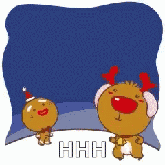 Happy New Year Reindeer GIF - Happy New Year Reindeer Cartoon - Discover &  Share GIFs