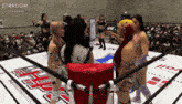 a wrestling ring has the word stardom on it