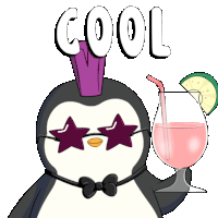 Cool Summer Sticker - Cool Summer Penguin Stickers