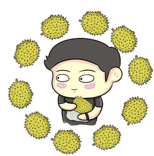Durian Happy Sticker - Durian Happy Sukrin Stickers