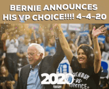 Bernie Announces His Vp Choice Clapping GIF - Bernie Announces His Vp Choice Clapping Bernie Sanders GIFs