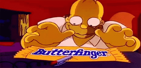 Simpsons Butterfinger GIF - Simpsons Butterfinger Candy - Descobrir e ...