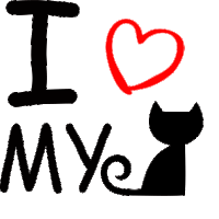 I Love My Cat Sticker - I Love My Cat Stickers