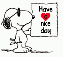 Have A Nice Day Snoopy GIF