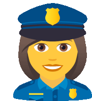 Woman Police Officer People Sticker - Woman Police Officer People Joypixels Stickers