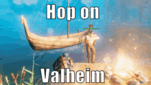 Valheim Hop On GIF - Valheim Hop On Hop On Valheim GIFs