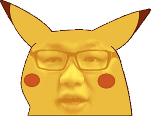 Suprised Pikachu Meme Sticker