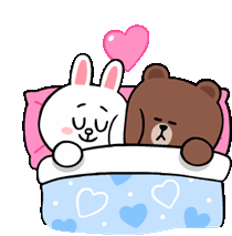 Bed Love Sticker - Bed Love Hug Love Couple Stickers