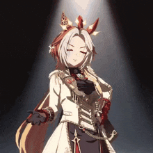 a girl with a crown on her head holds a microphone in her hand