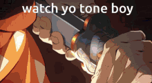 Zenitsu Watch Yo Tone GIF - Zenitsu Watch Yo Tone Tone GIFs