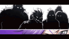 a group of monsters are standing next to each other with a purple background that says ' daiki ' at the bottom