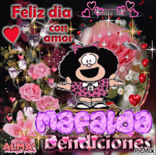  Feliz Dia Con Amor Mafalda GIF