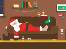 Santa Sleeping Santa GIF - Santa Sleeping Santa GIFs