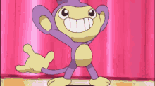 monkey monkey dance aipom pokemon aipom gif jump