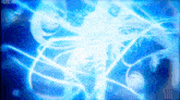a blue background with a glowing swirl in the middle and a watermark that says ' gifplay ' on it