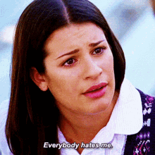 Glee Rachel Berry GIF - Glee Rachel Berry Everybody Hates Me GIFs