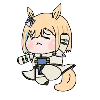 a drawing of a girl in a horse costume