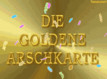 Goldene Arschkarte GIF - Goldene Arschkarte Confetti GIFs