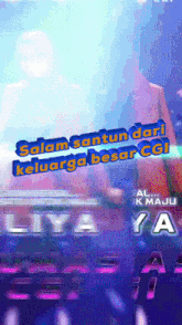 a poster for a movie that says salam santun dari keluarga besar cg