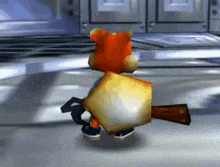a video game character with a shield and a sword