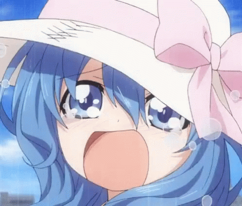 anime reaction face sad