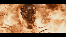 Terminator Endoskeleton GIF - Terminator Endoskeleton Flames GIFs