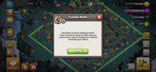 a clash of clans game is being played