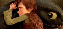 how to train your dragon hiccup toothless hugging hug