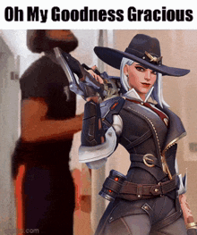 Ashe Overwatch GIF - Ashe Overwatch Oh My Goodness Gracious GIFs