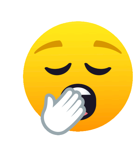 Yawning Face Joypixels Sticker